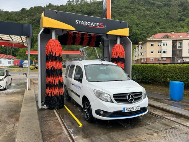 Vista detallada del puente de lavado