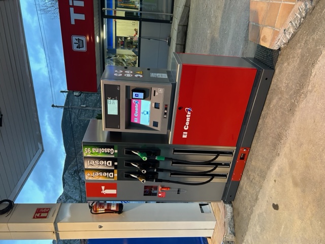 Detalle de la instalación del surtidor